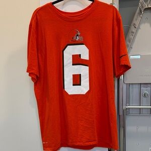 Cleveland Brown’s Jersey Shirt Mayfield #6 Men’s Tee Orange